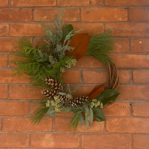 Fresh Winter Grapevine Wreath