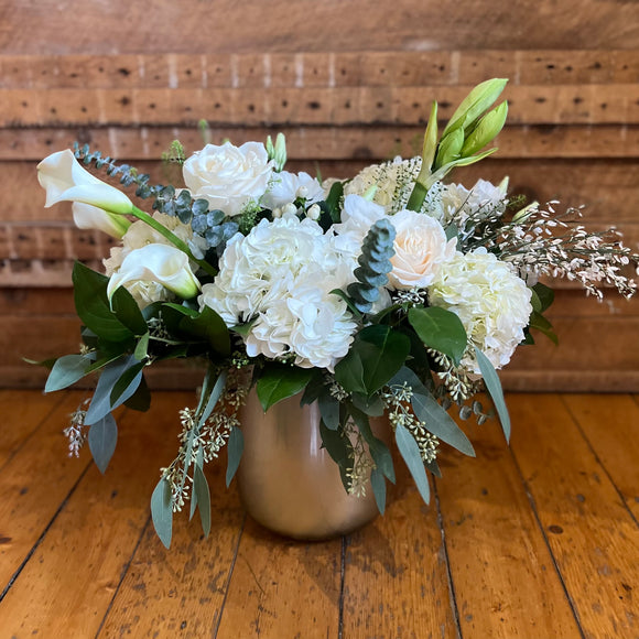 White Holiday Arrangement